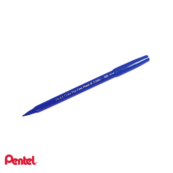 FELT TIP PEN BLUE,  PENTEL