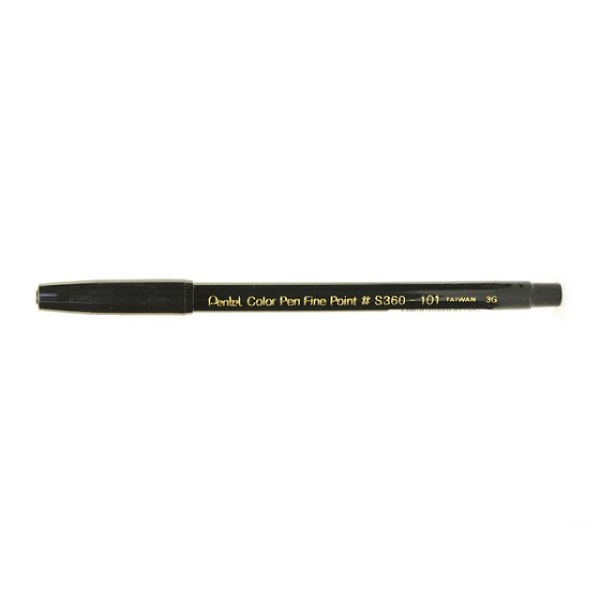 FELT TIP PEN , BLACK PENTEL