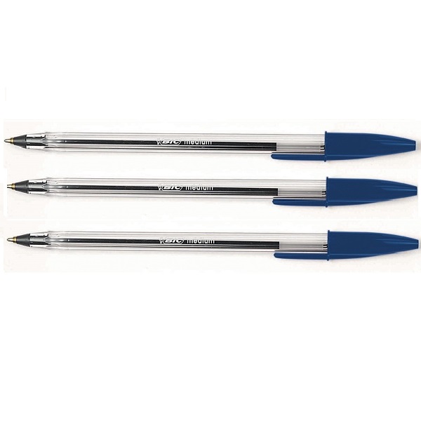 PENS BIC CRISTAL  BLUE  , SET OF 3
