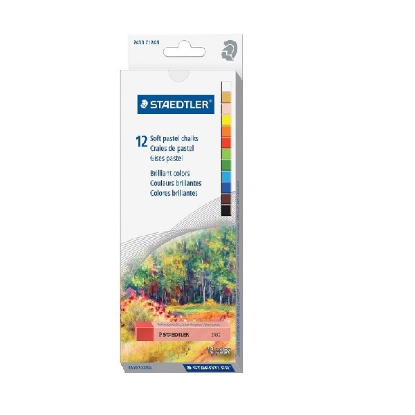 CHALK SOFT PASTEL 2430 C12A6 STAEDTLER 12'S