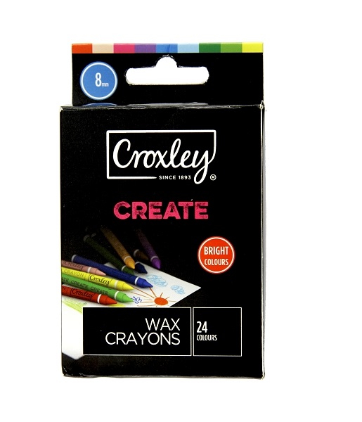 CRAYONS WAX CROXLEY 8MM 24  CRA1824
