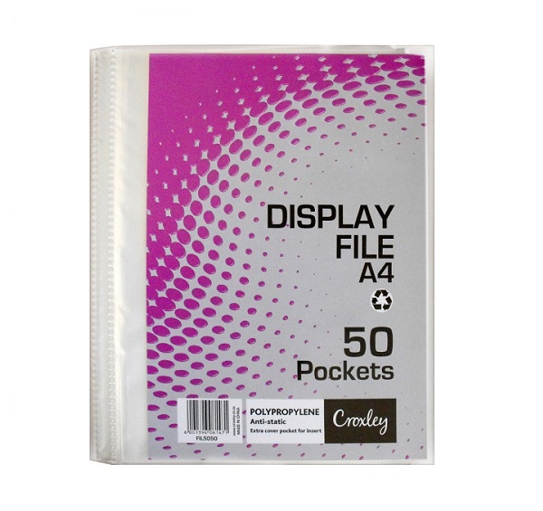 DISPLAY FILE 50 POCKETS SET OF 6