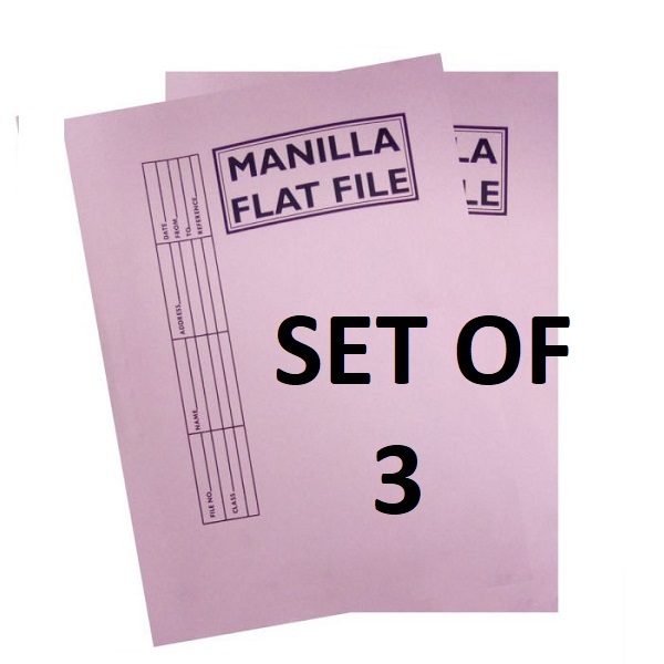 FILE FLAT (ACCESSIBLE FILE) TREELINE SET OF 3