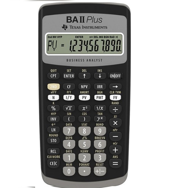 CALCULATOR FINANCIAL PROFESSIONAL TEXAS BAII+