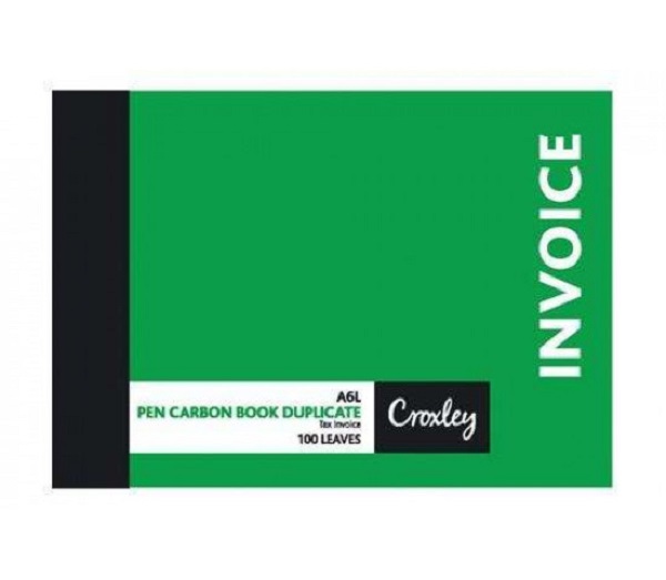 BOOK P/C INVOICE A6L JD16BO