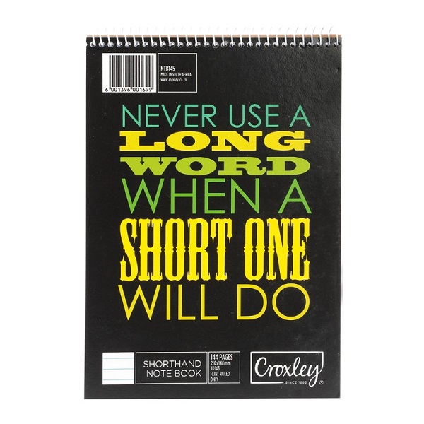 BOOK SHORTHAND A5 144P JD145 CROXLEY