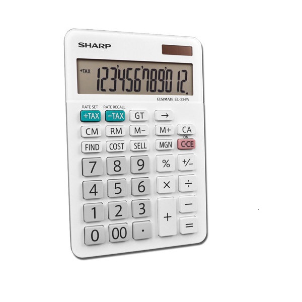 CALCULATOR SHARP EL-334WB 12DIGITS