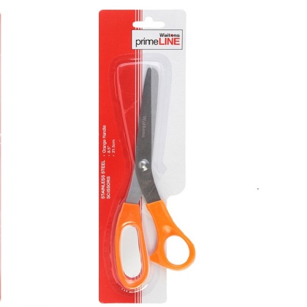 SCISSORS PRIMELINE 210MM ORANGE HANDLE