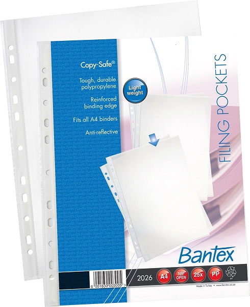 FILLING POCKETS BANTEX B2026-08 PK 25 LIGHT WEIGHT