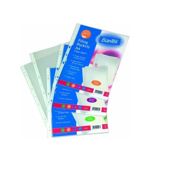 FILLING POCKETS BANTEX LIGHT WEIGHT COPY SAFE PKT-