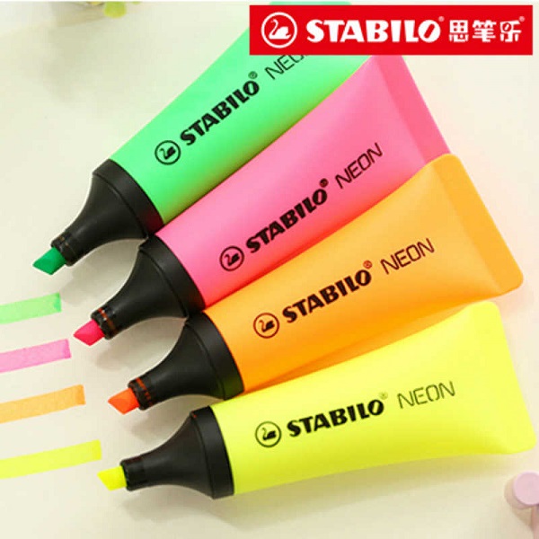 HIGHLIGHTER STABILO WALLET OF 4