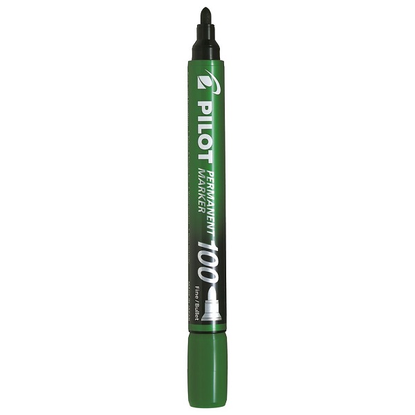 MARKER PILOT SCA-100 GREEN PERM BULLET