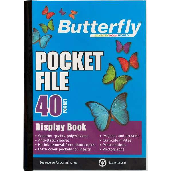 DISPLAY BOOK BUTTERFLY 40 PAGES