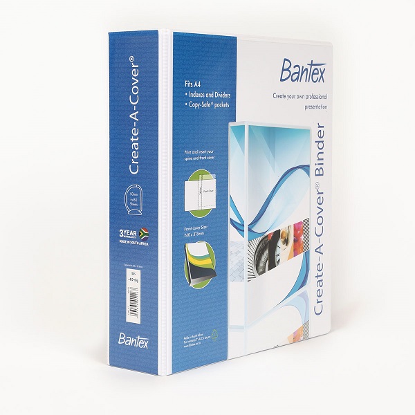 FILE CREATE-A-COVER A4 70MM GREY 1498-05