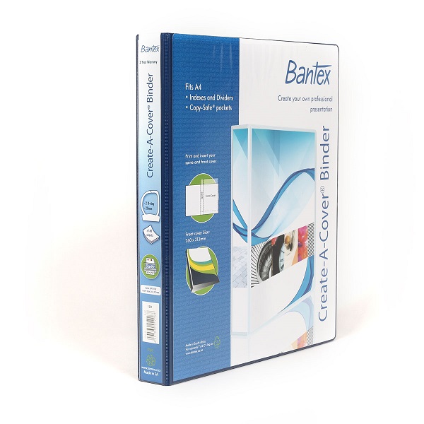 FILE CREATE-A-COVER B1222-10 - A4 25MM 2D BLK-