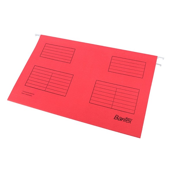 FILE SUSPENSION F/SCAPE RED ; BOX OF 25