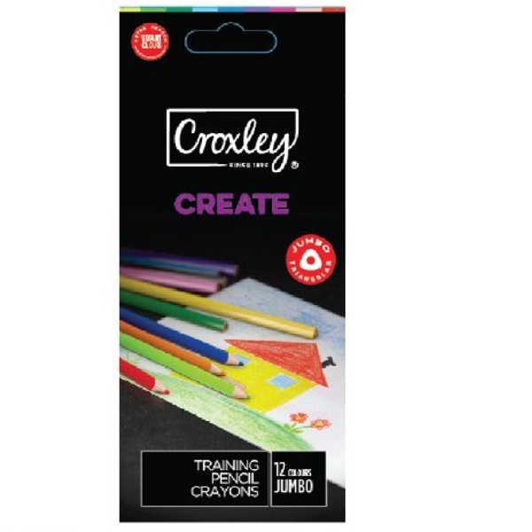 CRAYON PENCIL TRAINING ASS 12'S PCL690