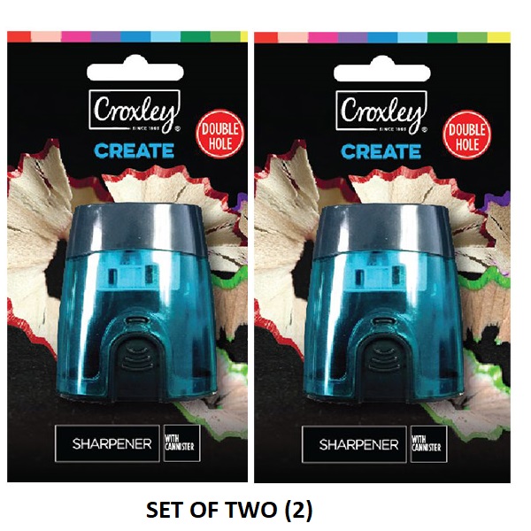 SHARPENER  DOUBLE BARREL CROXLEY SET OF 2