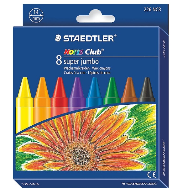 CRAYON WAX NORIS CLUB  JUMBO 8 PCS