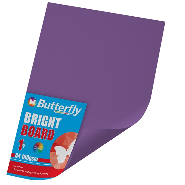 PAPER BOARD A1 BRIGHT PURPLE BRD234 160GSM WRAPPED