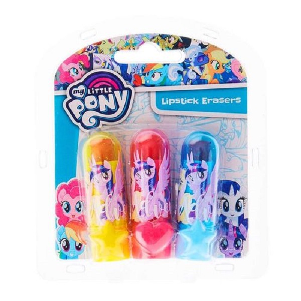 ERASER MY LITTLE PONY 3PC LIPSTICK - MLP003