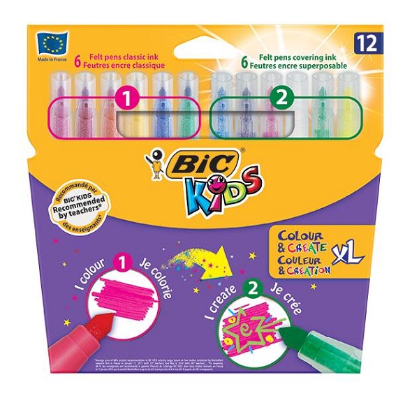 COLOR & CREATE KIDS BIC MIN WALLET 12