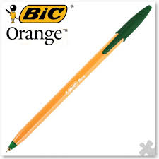 PEN BIC ORANGE FINE GREEN