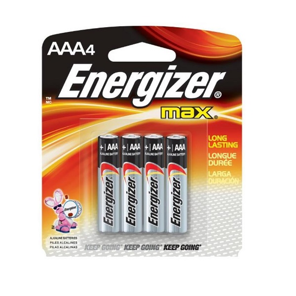 BATTERY ENERGIZER MAX AAA 4PCS: E92BP4(AAA)