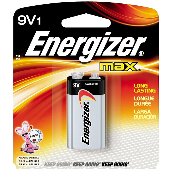 BATTERY ENERGIZER MAX 9V: 522BP1