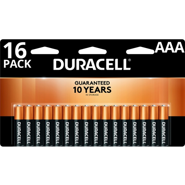 BATTERIES DURACELL AAA PKT 16