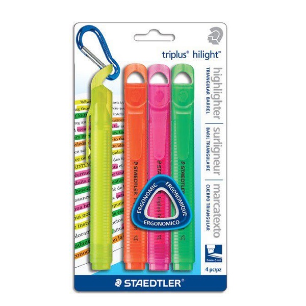 HIGHLIGHTER TRIPLUS STEADTLER SET 4- 3674SBK4A6