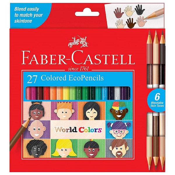 COLOUR PENCIL FABER CASTELL HEX/ECO + 3 BICOLOR-WO