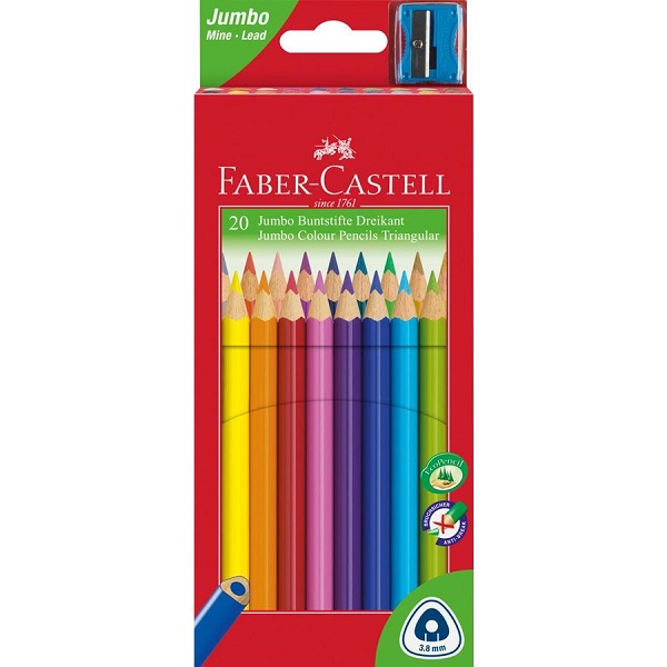 COLOUR PENCIL JUNIOR TRINGULAR LONG 20'S- A116538-