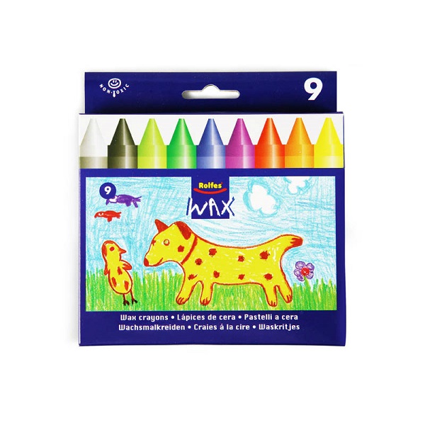 CRAYONS WAX JUMBO APEX ROLFES 9PC