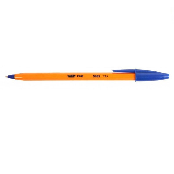 PEN BIC ORANGE FINE 0.7MM BLUE SET OF 4